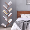 Hedendaagse Hoekboekenkast - Stijlvolle Houten Ontwerper Boekenplank