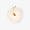 Wandgemonteerde LED-lamp in alabasterafwerking