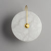 Wandgemonteerde LED-lamp in alabasterafwerking