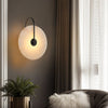 Wandgemonteerde LED-lamp in alabasterafwerking