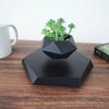 Trendy Zwevende Bonsai Pot met Magnetische Levitation - Stijlvol Zwart Houten Ontwerp voor Woondecoratie en Unieke Cadeaus