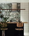 Rechthoekige Houten Hanglamp