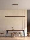 Rechthoekige Houten Hanglamp