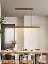 Rechthoekige Houten Hanglamp
