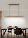 Rechthoekige Houten Hanglamp