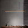 Rechthoekige Houten Hanglamp