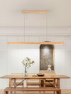 Rechthoekige Houten Hanglamp