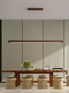 Rechthoekige Houten Hanglamp
