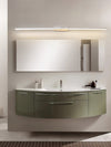 Lineaire Wandlamp met Metalen Frame Spiegel