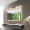 Lineaire Wandlamp met Metalen Frame Spiegel