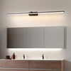 Lineaire Wandlamp met Metalen Frame Spiegel