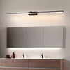 Lineaire Wandlamp met Metalen Frame Spiegel
