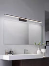 Lineaire Wandlamp met Metalen Frame Spiegel