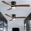Scandinavische Houten Plafondventilator Licht 42" / 48"