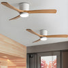 Scandinavische Houten Plafondventilator Licht 42" / 48"