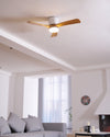 Scandinavische Houten Plafondventilator Licht 42" / 48"