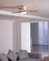 Scandinavische Houten Plafondventilator Licht 42" / 48"