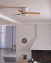 Scandinavische Houten Plafondventilator Licht 42" / 48"