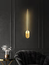 Metalen Wandlamp in Stokvorm