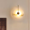 Wandgemonteerde LED-lamp in alabasterafwerking