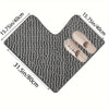 Elegante L-vormige Antislip Hoek Douchematt - Evelyn