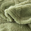 Omkeerbare Dikke Lamswol Dekentje - CozyLuxe