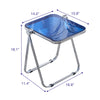 Hedendaagse Acryl Vouw Koffietafel met Metalen Basis