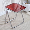 Hedendaagse Acryl Vouw Koffietafel met Metalen Basis