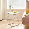 Hedendaagse Acryl Vouw Koffietafel met Metalen Basis