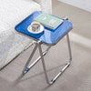 Hedendaagse Acryl Vouw Koffietafel met Metalen Basis