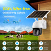 2K Zonne-energie WiFi PTZ Camera met Auto-Tracering en Nachtzicht Functies